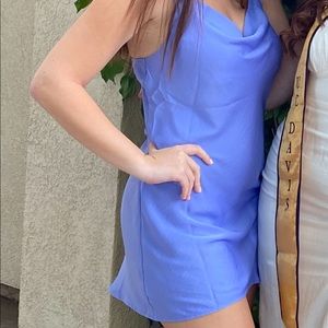 periwinkle dress silk